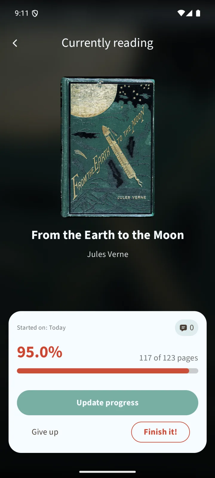 Currently Reading screen redesign